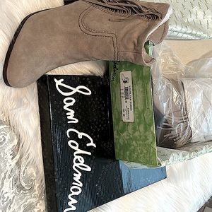 Sam Edelman Louie Tan Suede bootie